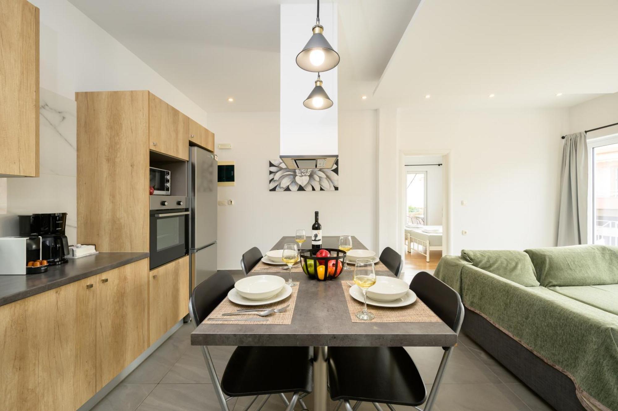 Modern Spacious Apartment Kíssamos Exteriér fotografie